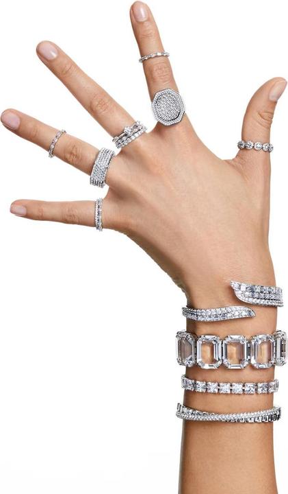 Produktbild Swarovski Dextera Cocktail Ring Achteckform Weiss (58)