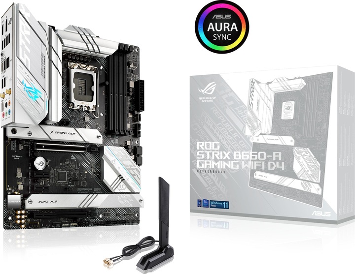 Produktbild ASUS ROG STRIX B660-A GAMING D4 (LGA 1700, Intel B660, ATX)