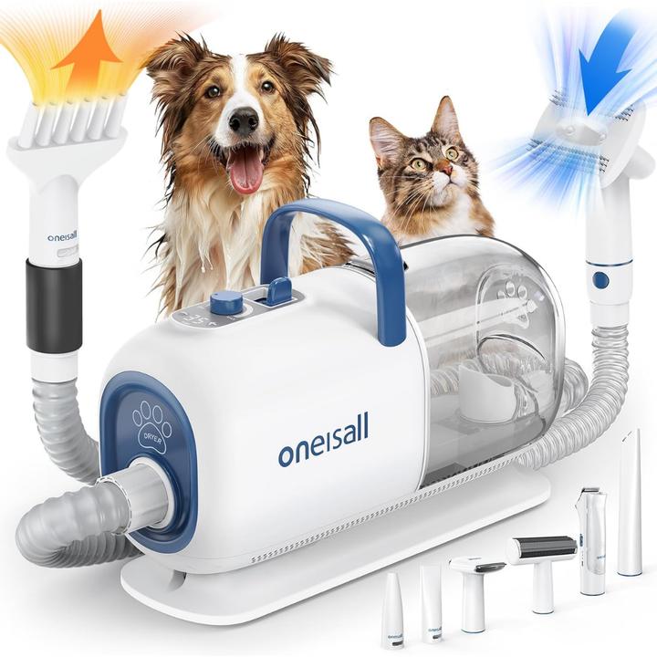 Oneisall Hundeschermaschine mit Staubsauger Trockner (Cane)