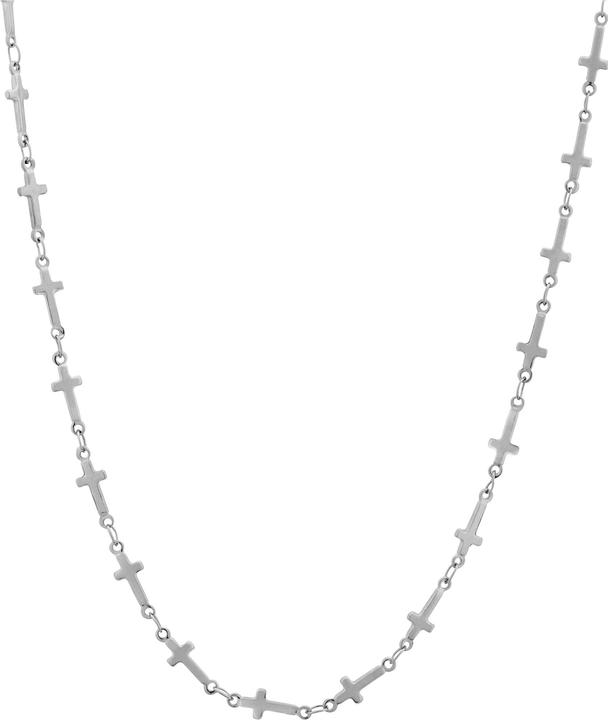 Immagine prodotto Trolli Troli - Elegante collana in acciaio con croci (L)