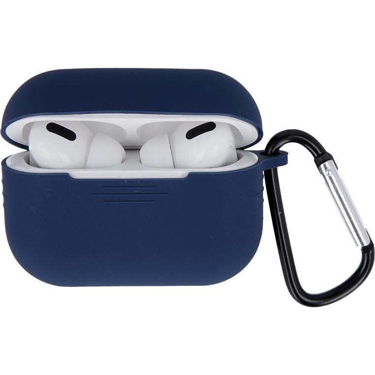 Thumbnail - GreenGo AirPods Pro Silicone Case with Hook (Kopfhörer Tasche), Kopfhörertasche + Schutzhülle, Blau