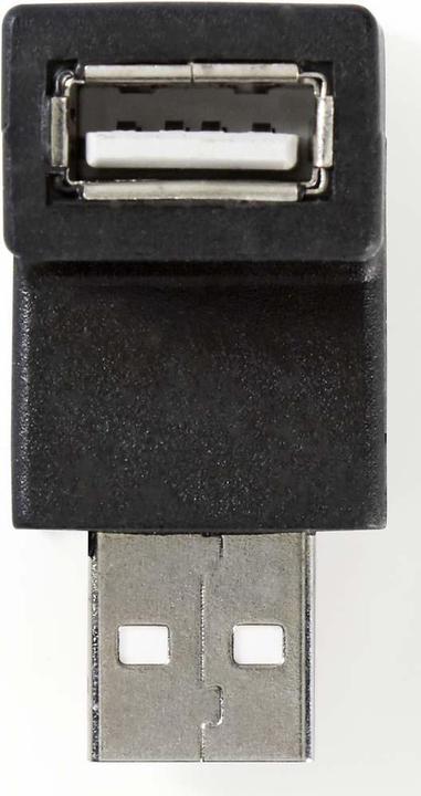 Image du produit Nedis Adaptateur USB-A | USB 2.0 | USB-A mâle | USB-A femelle | 480 Mbps | Rond | Nickelé | PVC | (USB-A, 2 cm)