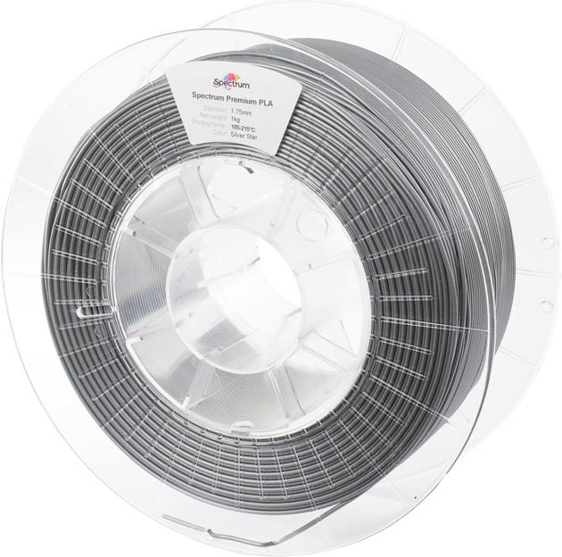 Actual product image Filament (PLA, 1.75 mm, 1000 g, Silver)
