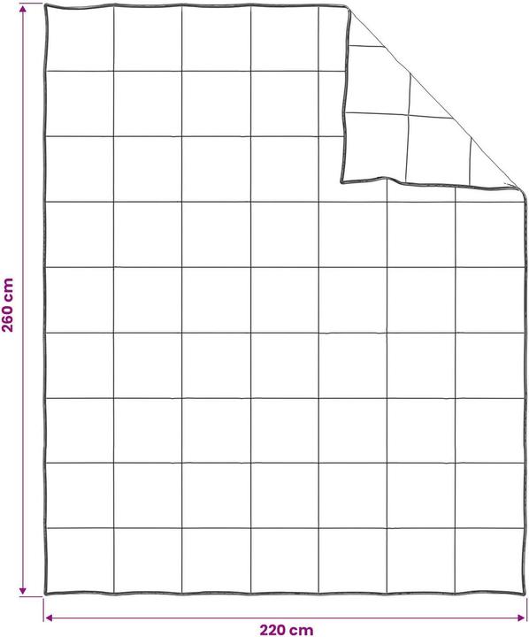 Produktbild vidaXL Modernes Decken-Set (Polyester, 260 x 220 cm)