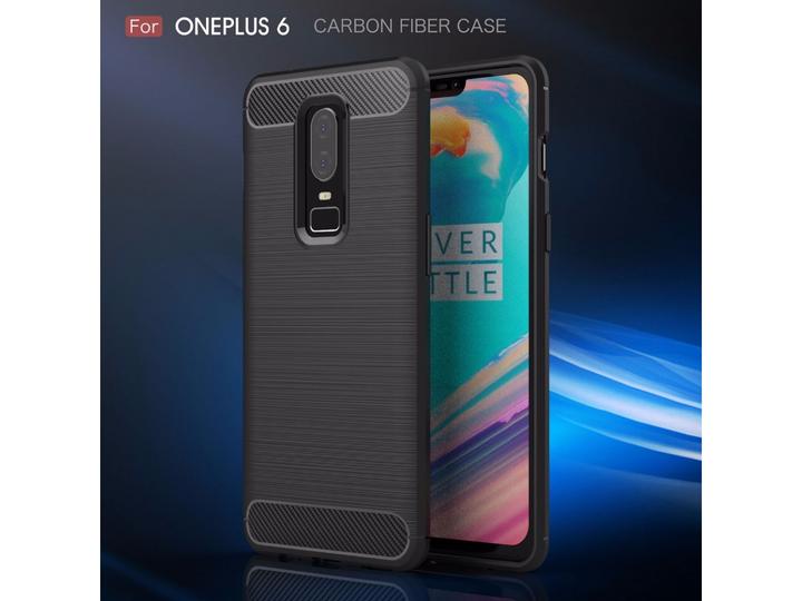 Produktbild Screenguard OnePlus 6 Hülle Carbon Brushed Soft TPU (OnePlus 6)