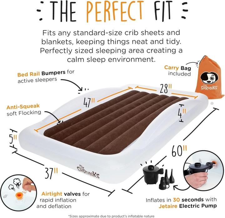 Immagine prodotto The Shrunks Lettino gonfiabile con pompa