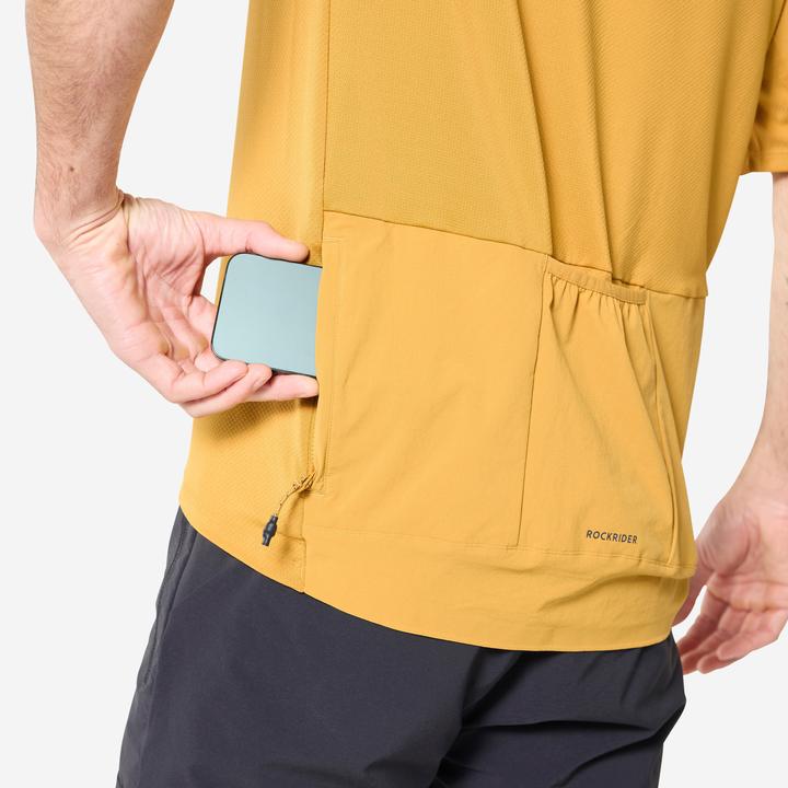 Produktbild Rockrider Radtrikot MTB kurzarm Cargo Herren beige (L)