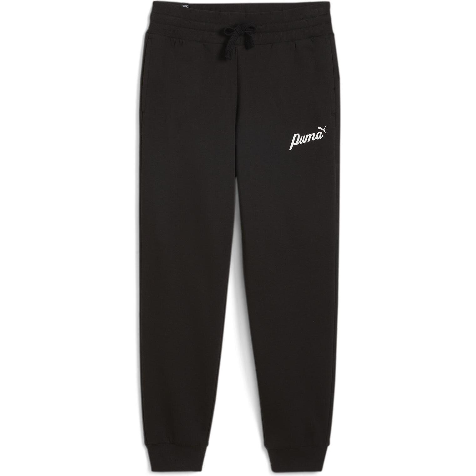 Puma, Damen, Sporthose, ESS+ Script Pants FL (L), Schwarz, L