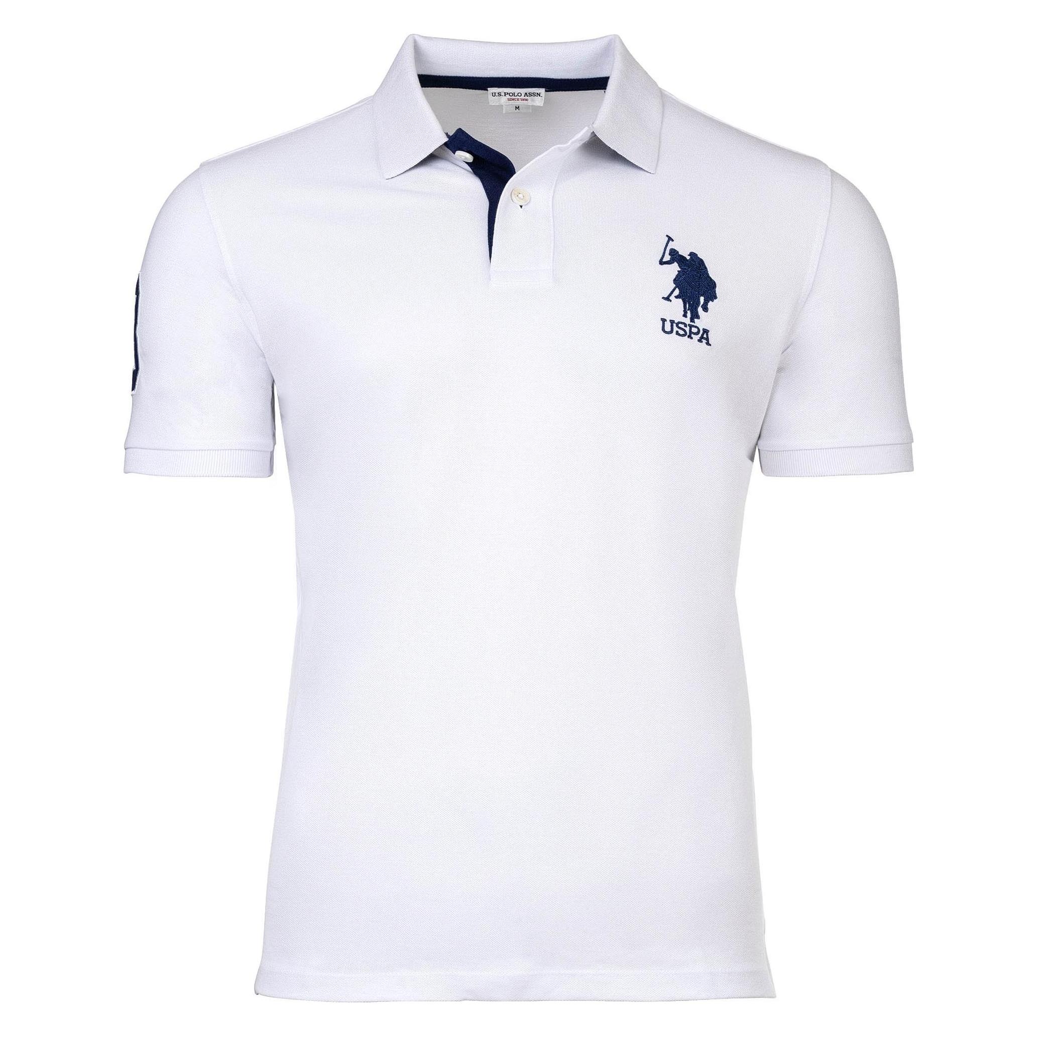 U.S. Polo, Herren, Shirts, Poloshirt Sportlich Bequem Sitzend Kory, Weiss, (3XL)