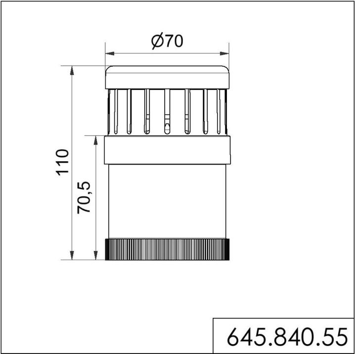 Produktbild Werma Sprachausgabeelement 24VDC schwarz