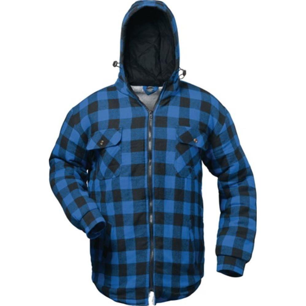 Craftland, Arbeitsjacke, Thermohemd Alberta Grösse L blau/schwarz kariert (L)
