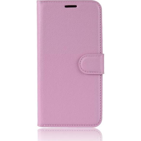 MU Classic Litchi Leder Bookcover Series (Samsung Galaxy Note 10+), Smartphone Hülle, Pink