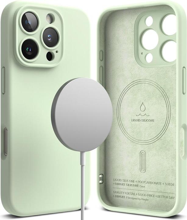 Image du produit Ringke Coque pour iPhone 16 Pro Max SILICONE MAGNETIQUE SOFT MINT (Apple iPhone 16 Pro Max)