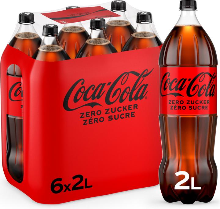 Actual product image Coca Cola Coca-Cola zero sugar 6 x 2.0L PET (6 x 200 cl)