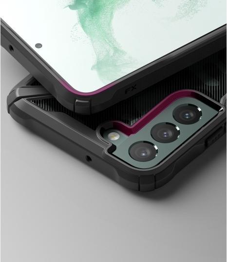 Actual product image Ringke Fusion X case armored cover with frame for Samsung galaxy s22 + (s22 plus) black camo black (Samsung Galaxy S22+)