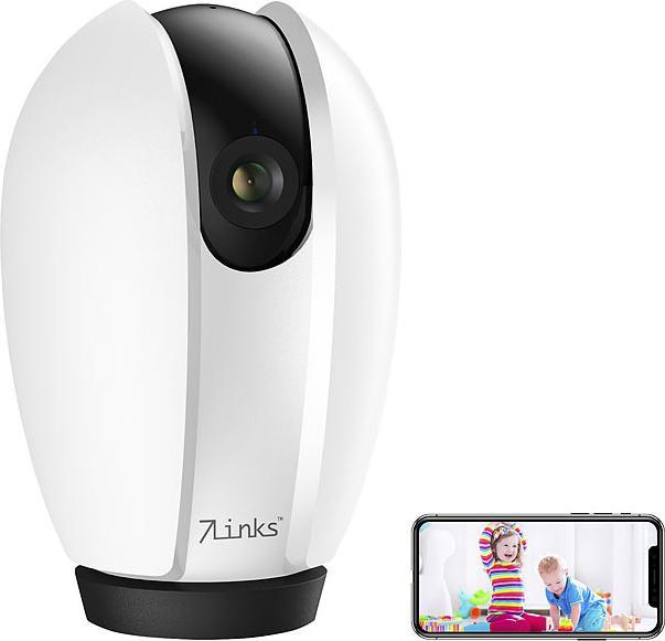 Actual product image 7links WLAN surveillance camera with 2K, IR night vision, object tracking, app (2304 x 1296 Pixels)