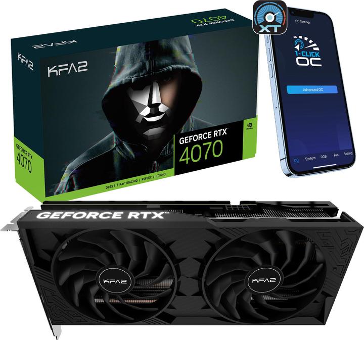 Produktbild KFA2 RTX4070 2X OC (12 GB)