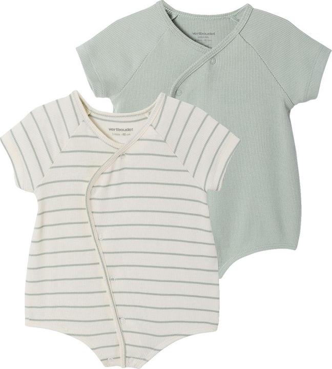 Produktbild Vertbaudet 2er-Pack Baby Shirt-Bodys aus Ripp (68)