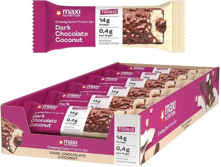 Actual product image Maxi Nutrition Creamy Core Bar Dark Coconut (Chocolate, Coconut, 1 pcs., 45 g)