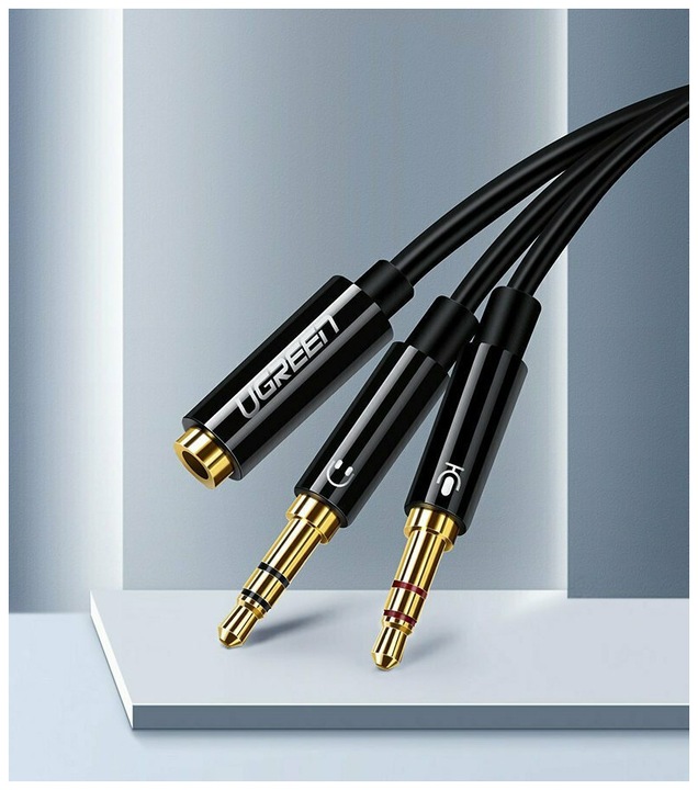 Immagine prodotto Ugreen Splitter Y per microfono e cuffie con jack da 3,5 mm (0.20 m, Connettore da 3,5 mm (AUX))