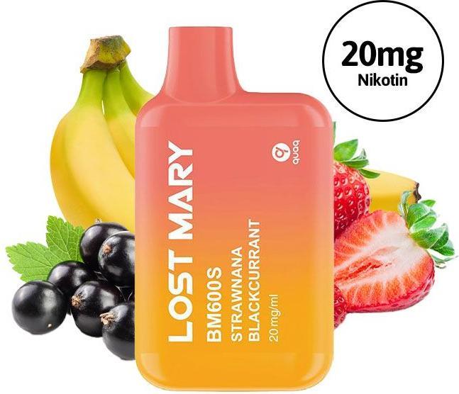 Produktbild Lost Mary BM600s, Strawnana Blackcurrant (Johannisbeeren, Erdbeere)