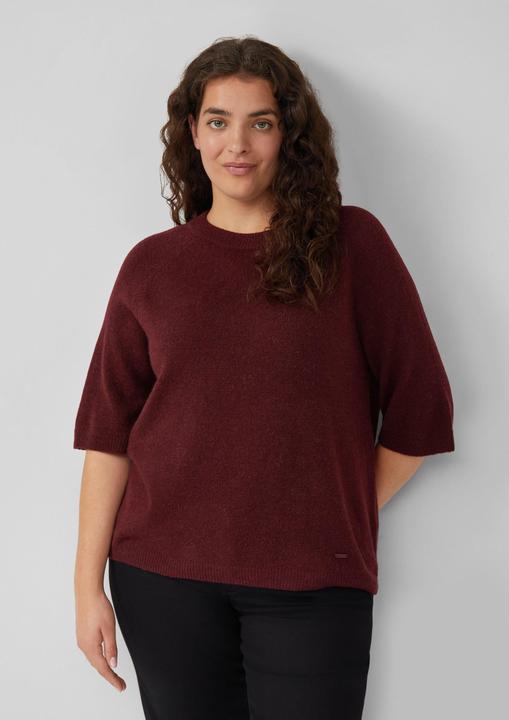 Produktbild s.Oliver Strickpullover Kurzarmpullover aus Alpakamix (46)