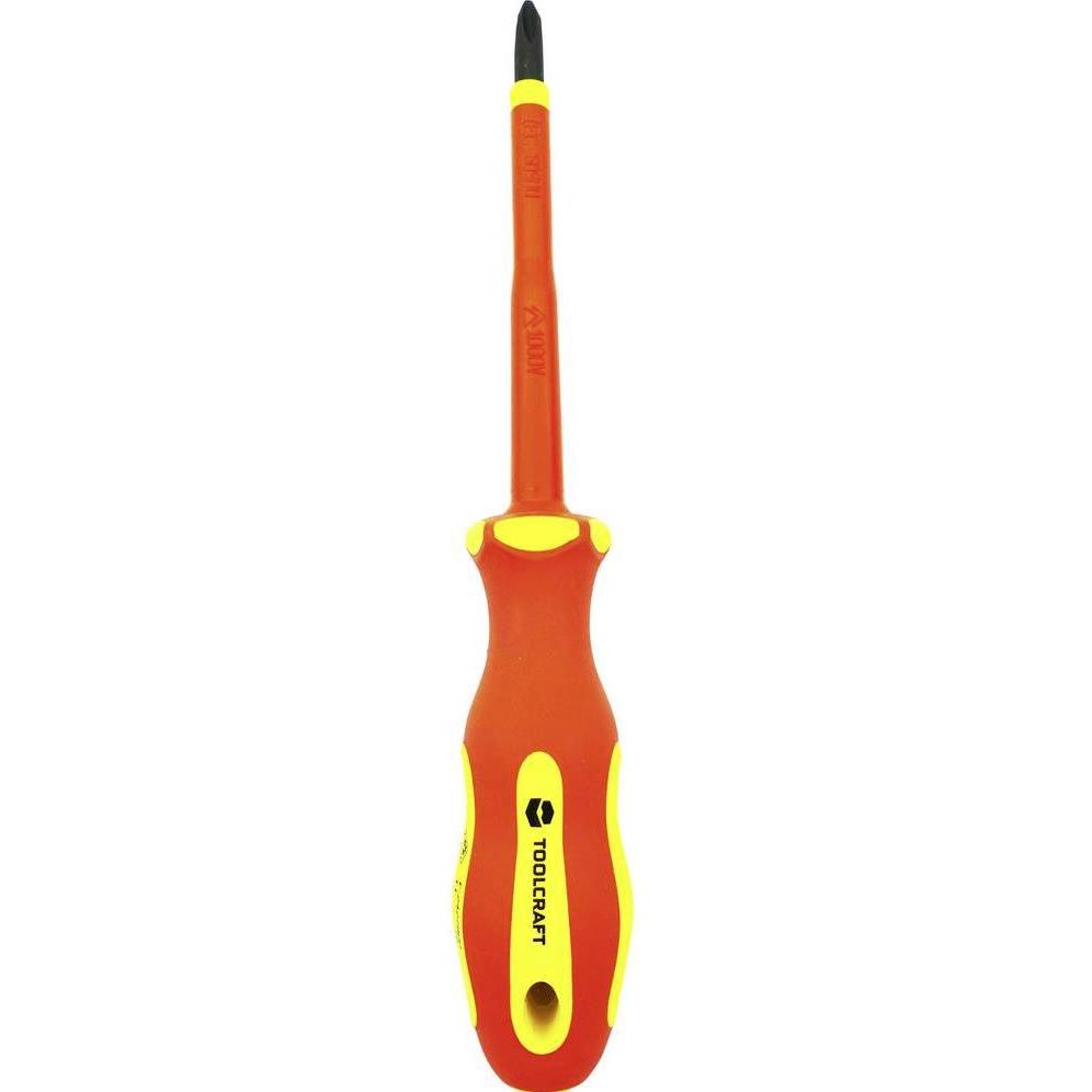 Thumbnail - Toolcraft, Schraubenzieher, VDE Schraubendreher Phillips PH2 100mm (Phillipps-Kreuzschlitz (PH))