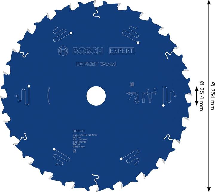 Productafbeelding Bosch Professional Zubehör Lama per Sega Circolare per Legno Esperto