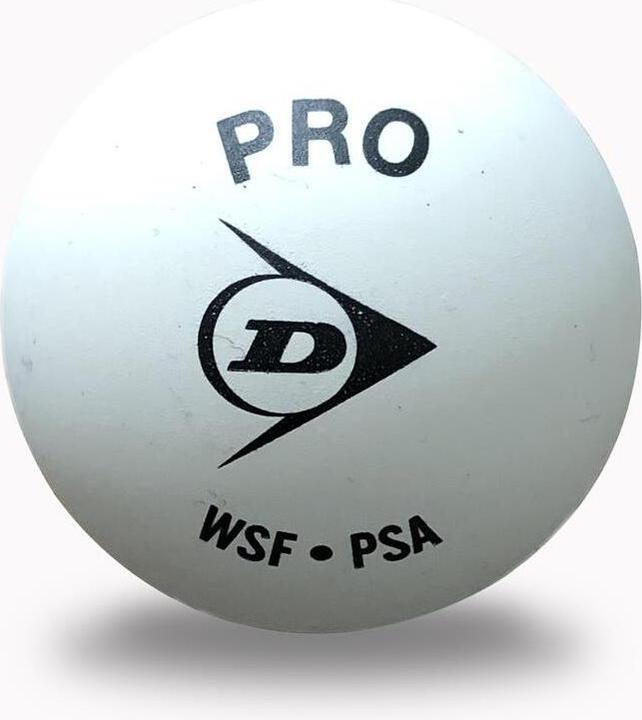Actual product image Dunlop Squash ball PRO WHITE WSF/PSA 12-box