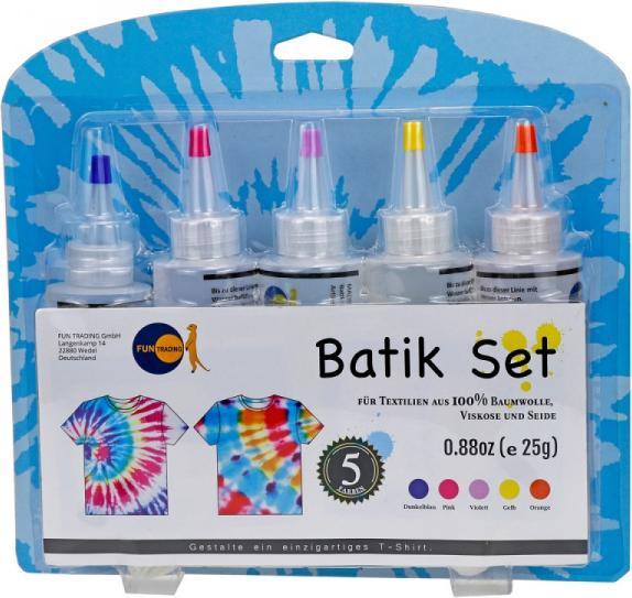 Actual product image Fun trading Batik colours set of 5