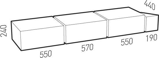 Actual product image Erard 37011 (200 x 48 x 45 cm)