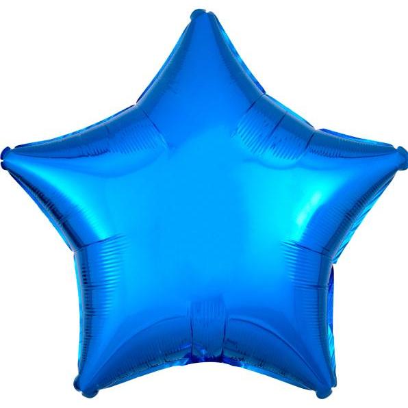 Amscan Standard Metallic Blau Folienballon Stern C16 verp