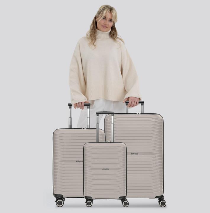 Produktbild Stratic Shine 4 Rollen Kofferset 3-teilig mit Dehnfalte (193 l)