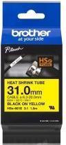 Actual product image Brother Heat shrink tube black/yellow (3.10 cm, Yellow)