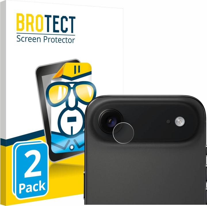 BROTECT Schutzfolie für Apple iPhone Air (NUR Kameraschutz) Displayschutz Displayschutzfolie Folie Klar (2 Stk., Apple iPhone Air)