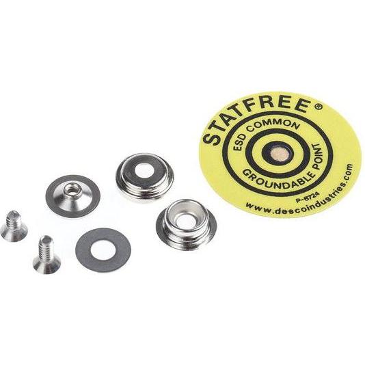 RS PRO, Accessori protezione sul lavoro, Kit universale a scatto Presa da 10 mm, terminale a vite a pulsante da 10 mm In conformità con la