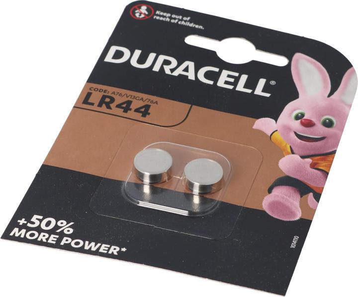 Produktbild Duracell - 1.5 V ALKALI-MANGAN-KNOPFZELLE - LR44 - 2 St. (2 Stk., LR44, 105 mAh)