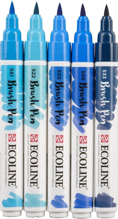 Actual product image Talens Brush Pen Set (White, Multicoloured, 5 x)