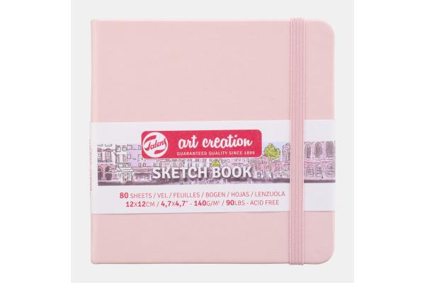 Produktbild Talens Malbuch 12 x 12 cm Pastellrosa (12 x 12 cm, Blanko)