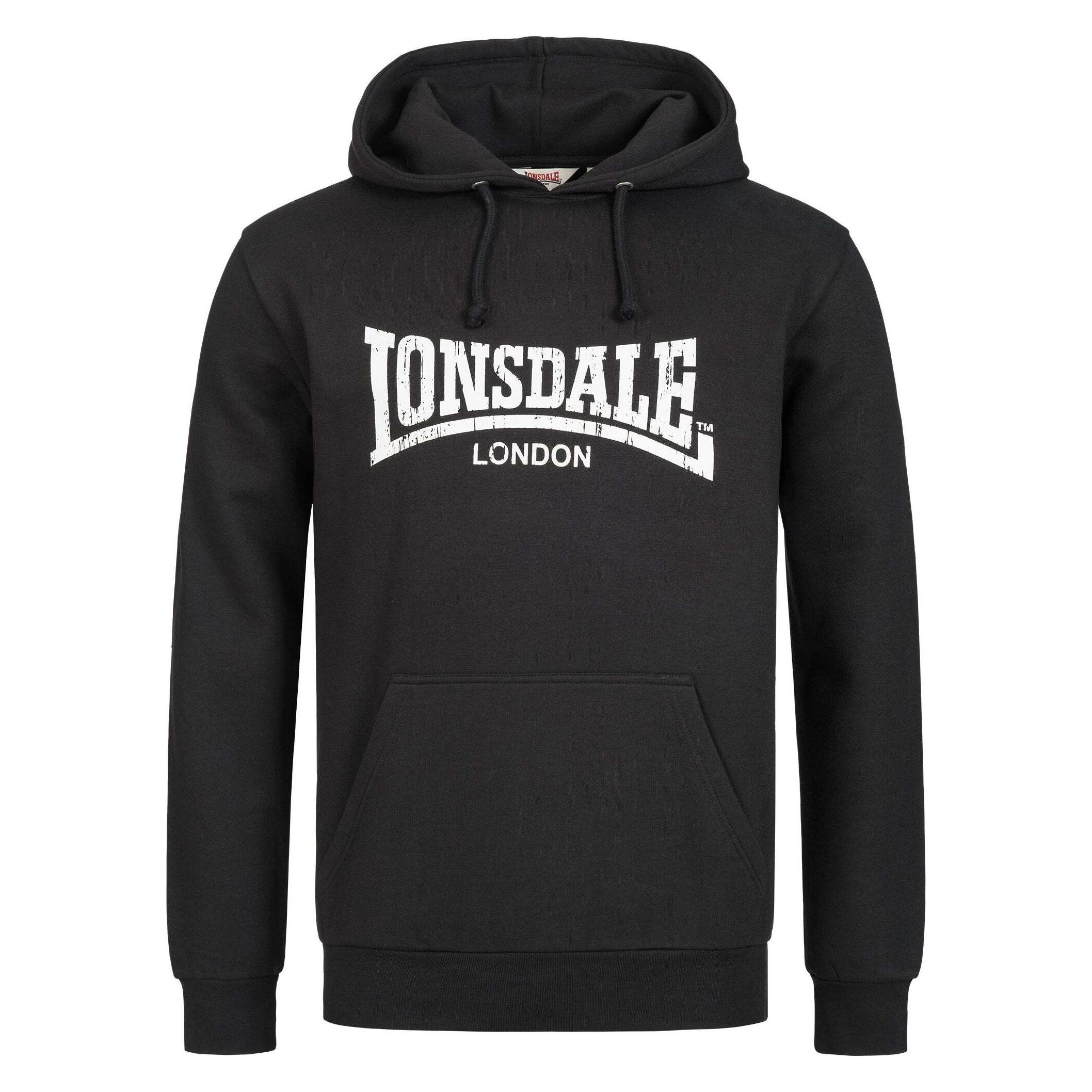 Lonsdale, Herren, Pullover, Wolterton, Weiss, Schwarz, (L)