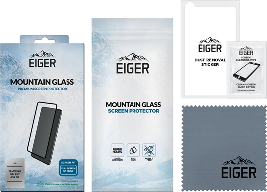 Produktbild Eiger Mountain Glass Clear Edge (1 Stück, Samsung Galaxy A54 5G)