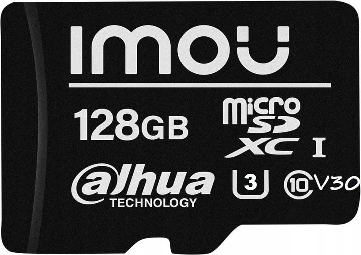 Imou Geheugenkaart 128GB microSD (UHS-I, SDHC, 10/U3/V30, 95/38) (128 GB, microSD, U3, UHS-I)