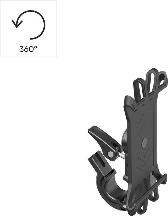 Actual product image Hama Handyhalterung für E-Bike, schnelle Anbringung, Silikon, drehbar, universal
