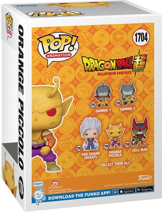 Produktbild Funko Dragon Ball Super: Super Hero POP! Animation Vinyl Figur Orange Piccolo 9 cm