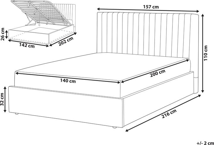 Image du produit Beliani Vion (140 x 200 cm)