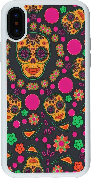 Image du produit PhoneLook Coque Silicone rigide blanc Halloween 22 colorful mexican skulls (Apple iPhone X, Apple iPhone XS)