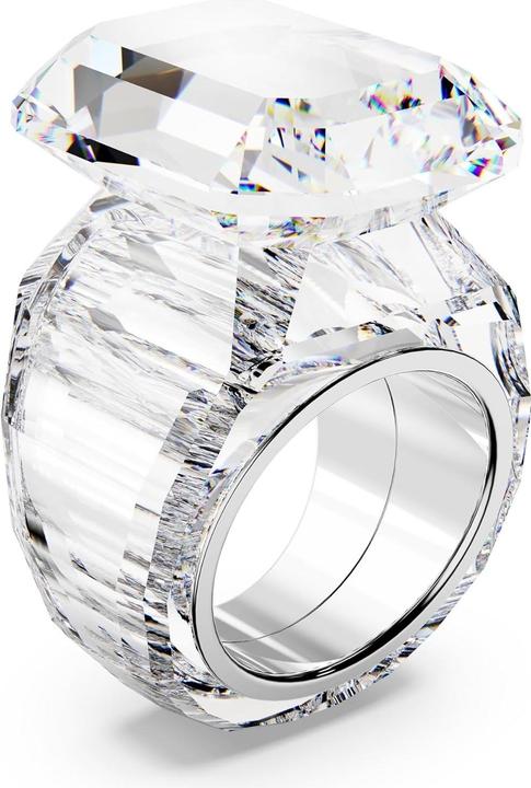 Produktbild Swarovski Lucent cocktail ring Octagon cut White Crystals Stainless Steel Crystal (60)