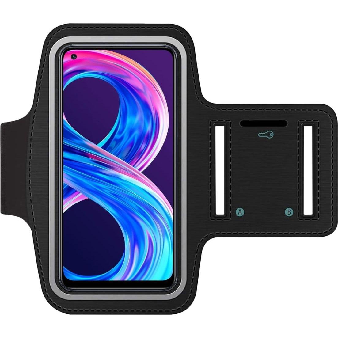 SmartFitness Realme 8 Pro Handy Sport Armband, Smartphone Sportarmband, Schwarz