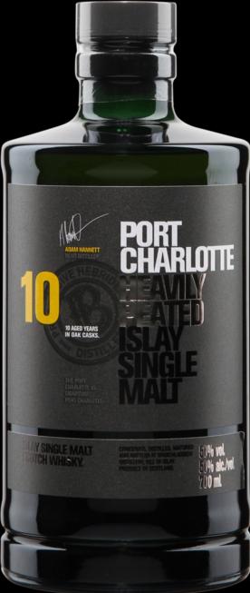 Image du produit Bruichladdich 10 ans Port Charlotte fortement tourbé (Single Malt, Scotch Whisky, 1 x 70 cl)