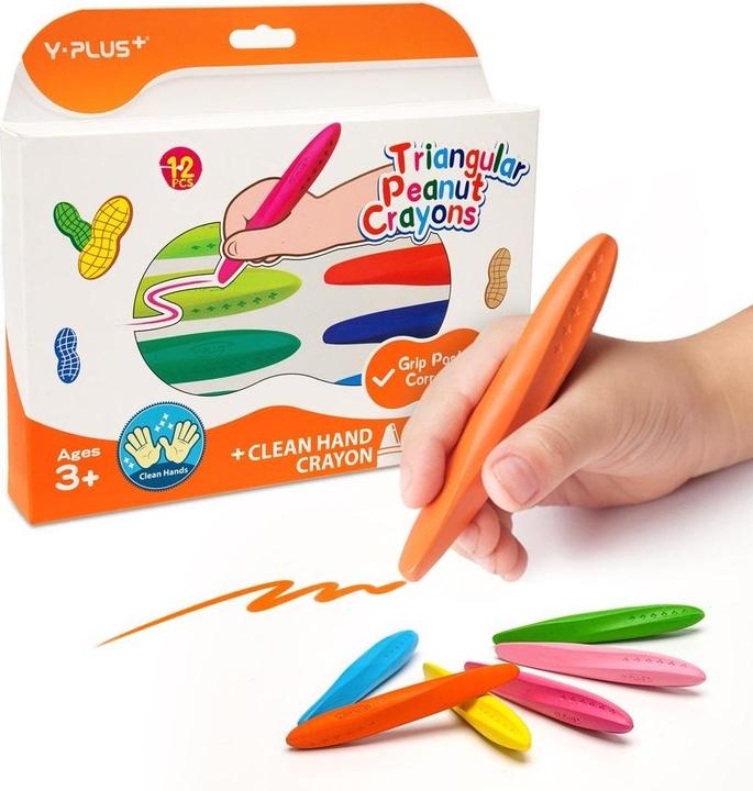 Immagine prodotto Teka Erdnuss-Dreiecksmalstifte 12 Stk (Multicolore, 12 x)